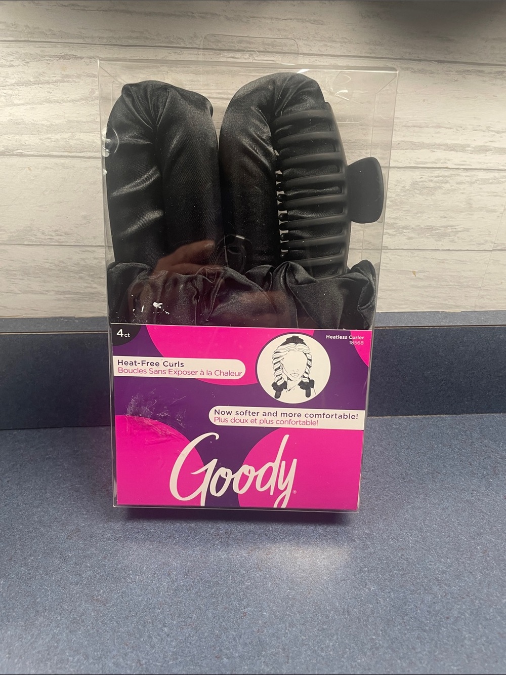 Goody Heat-Free Black Hair Curls - 4 Pack